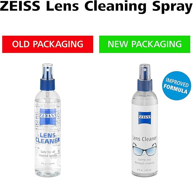 ZEISS Lens Care Pack – 2x 8oz Streak-Free Lens Spray and Microfiber Cloths