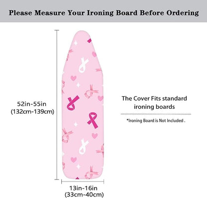 Pink Ribbon Ironing Board Cover