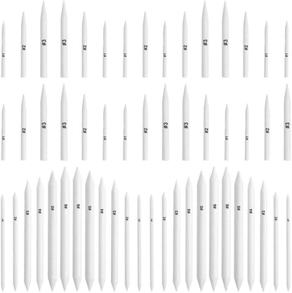 FEBSNOW 84 Pcs Blending Stumps and Tortillions, Paper Art Blenders, Art Pencils, Drawing Pencils for Student Artist Charcoal Sketch Drawing Tools, Sketch Supplies