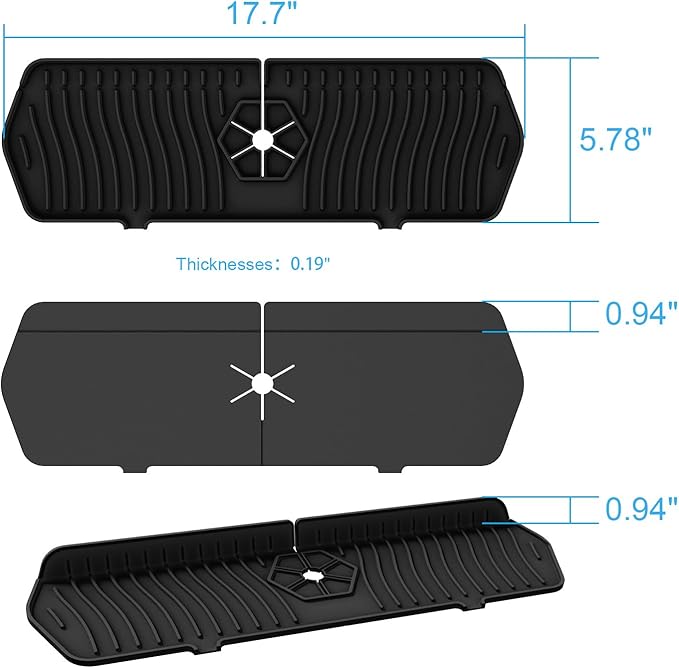 Faucet Guard - 90 Foldable Drain Mat