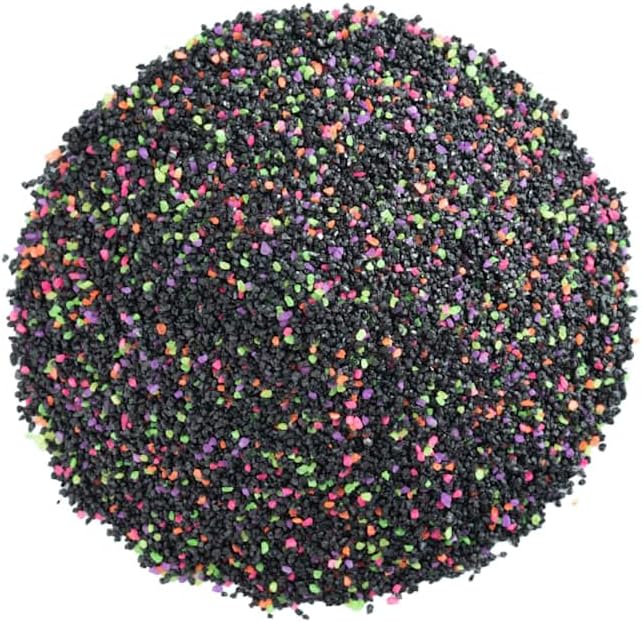 GloFish Aquarium Sand 5 Pounds, Black with Highlights, Complements Tanks and Décor, (AQ-78485)