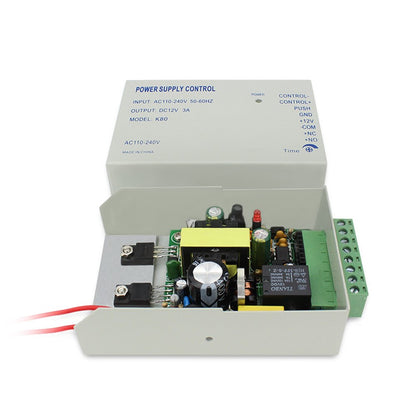 MENGQI-CONTROL Full Kits Biometric Fingerprint RFID Password Access Control Systems + 600lbs Force Electric EM Magnetic Lock +110V Power Supply+10 Cards and Key Fobs