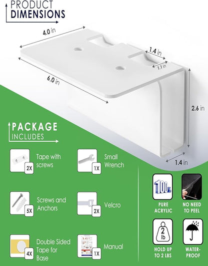 Acrylic Electric Toothbrush Holder