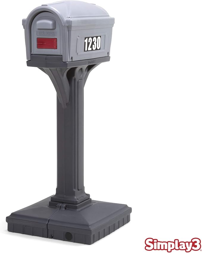 Simplay3 Dig-Free Easy Up Classic Mailbox (Steel Gray/Charcoal)