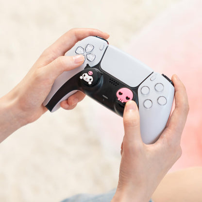 Kuitmor Cute Thumb Grip Caps for PS5,Soft Silicone Joystick Caps,Cute Cartoon Thumbstick Grips Compatible with PS5/PS4/Switch Pro Controller 4PCS - KLM