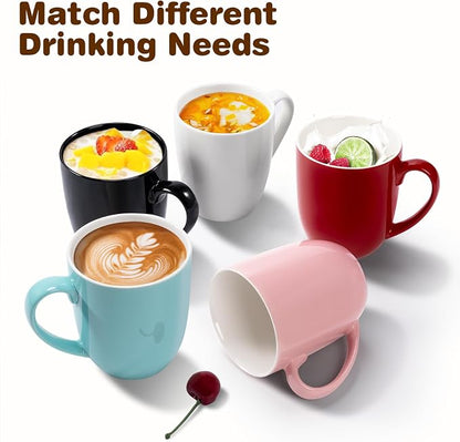 Urbanstrive 16 oz Large Coffee Mug with Handle Tea Cup Novelty Coffee Cup Idea Gift for Men Women Office Work (Pink)
