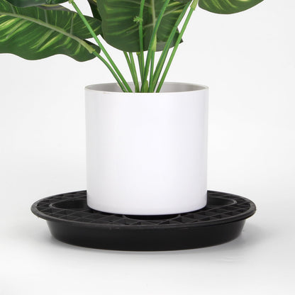 KVMORZE 12 Pack 8 In Plant Saucer Stand Set, Heavy Duty Plant Drip Trays with Elevated Plant Saucer Pot Base with Drainage Hole, Flower Pot Tray Plant Pot Container Accessories for Indoor Outdoor