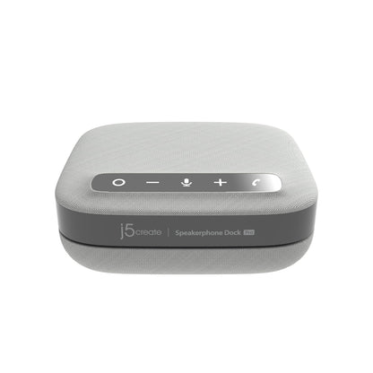 j5create USB-C Dual 4K Speakerphone Dock Pro, Dual 4K HDMI Audio Dock for Video Conference, USB-A x 2, USB-C, Gigabit ethernet, Pass-Through Charging - Works with Teams, Zoom (JCDS337)