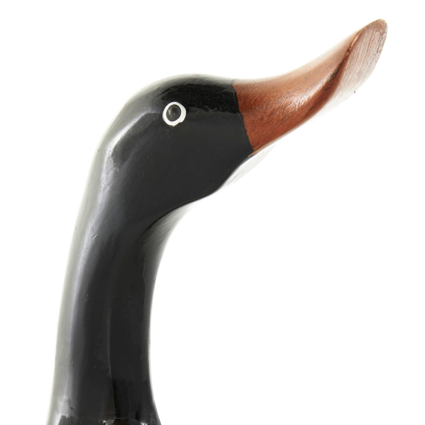 Deco 79 Wood Duck Decorative Sculpture Home Decor Statues with Brown Accents, Set of 3 Accent Figurines 16", 14", 11"H, Black