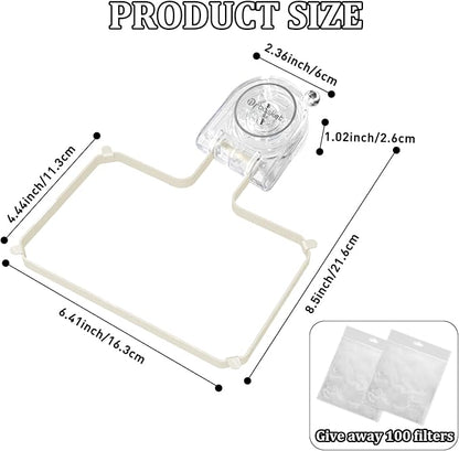 Kitchen Sink Strainer with 100 PCS Filter Mesh Bag, Food Waste Filter Basket