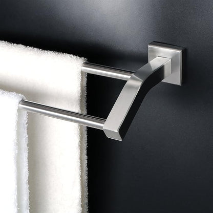 Alise Bath Double Towel Bars Towel Racks for Bathroom,24 Inch Wall Mount Towel Holder Heavy Duty SUS304 Stainless Steel Towel Hanger Towel Rail,Brushed Nickel
