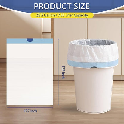 240 Count 2 Gallon Trash Bags Drawstring
