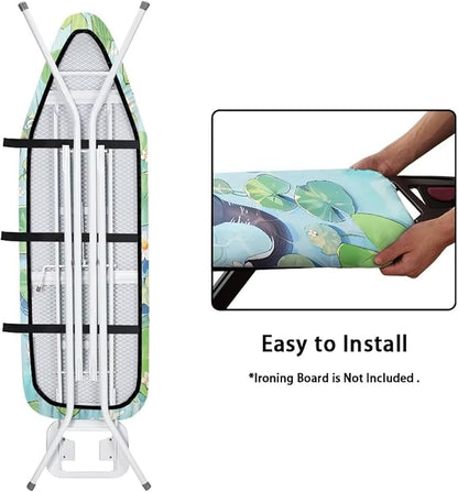 Cute Otter Ironing Board Covers Heavy-Duty Fabric Non Slip Padded Ironing Board