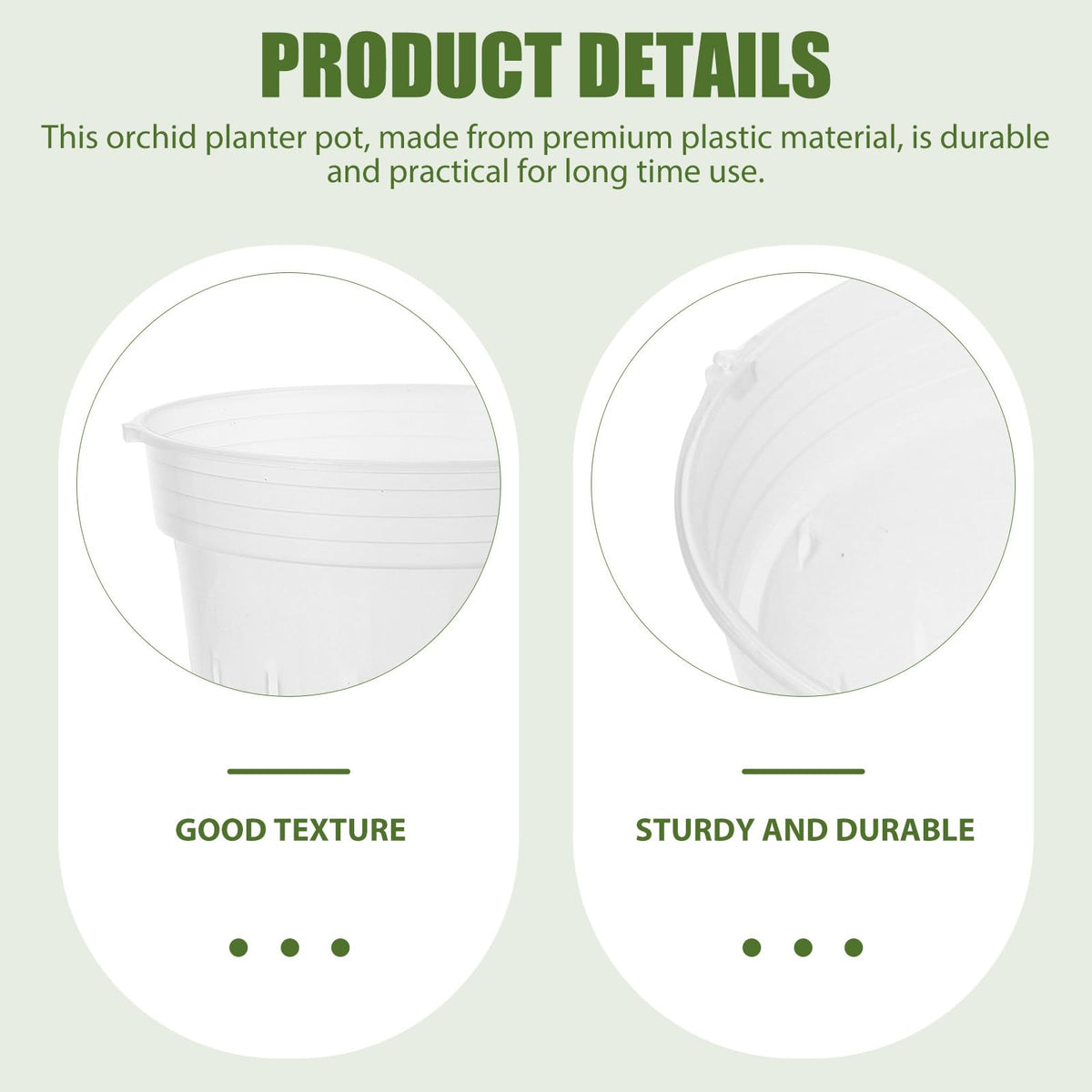 Toddmomy Transparent Plastic Flower Pot with Vent Holes and Tray 6.37X6.37X5.11 Inch Clear Planter for Indoor Gardening Orchid Bonsai and Nursery Use