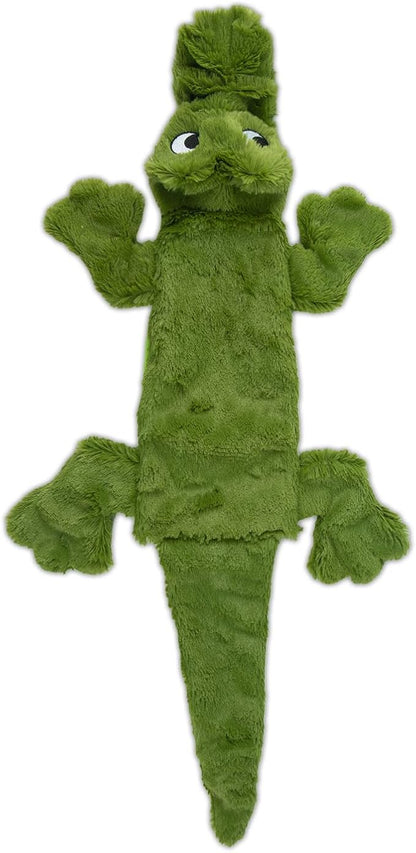 Best Pet Supplies Squeaky Dog Toys with Soft Durable Fabric for Small, Medium and Large Pets Interactive Toy for Indoor Play, Supports Active Biting and Play - Alligator, Small