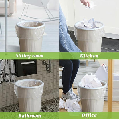 5 Gallon 330 Counts Strong Trash Bags Garbage Bags by Teivio, Bathroom Trash