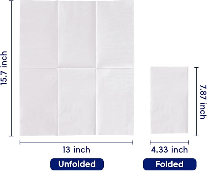 200 Pack Paper Napkins Disposable Guest Towels, Absorbent Paper Hand Towels