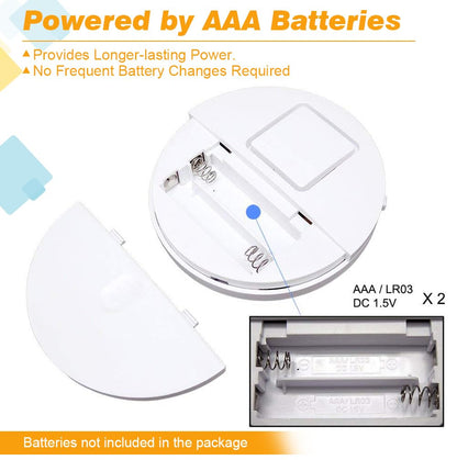 Window Alarm System 4-Pack - Ultra-Loud 120dB Alarms with Advanced Vibration Sensors - Window Security Alarms for Glass Break Detection - Features Low Battery LED Indicator
