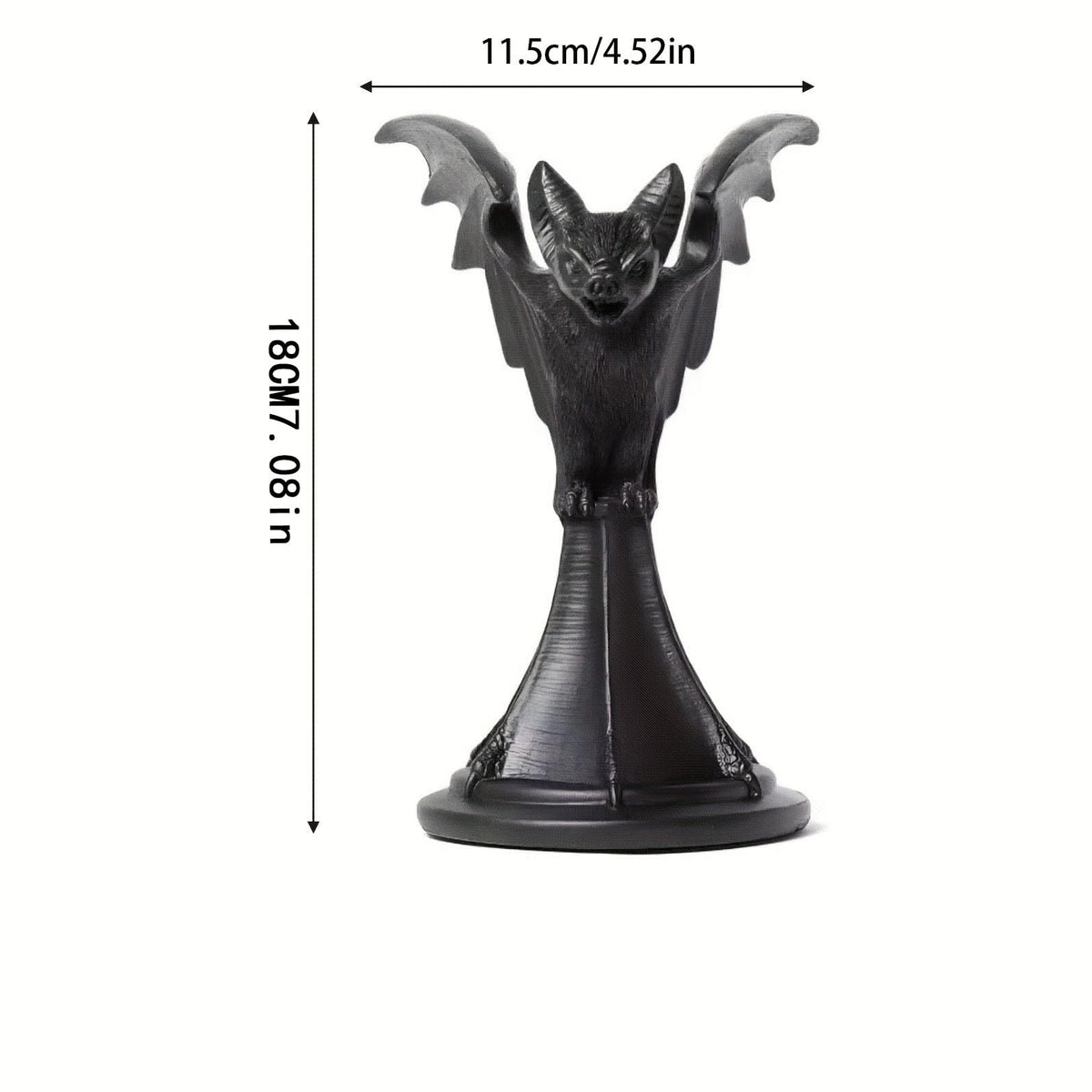 Gothic Decor Bat Halloween Candle Holder for Home-Goth Gift Candle Sticks Holder (Bat)
