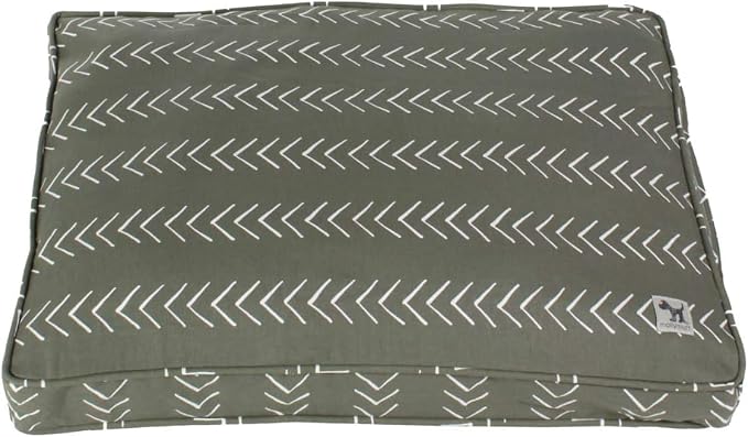 Molly Mutt Dog Crate Pad Cover, 100% Cotton Canvas Cover for Dog or Puppy Crate Bed, Durable, Washable, and Free of Harmful Chemicals, Pre-Shrunk, 54"x37"x2.5", Forever Young