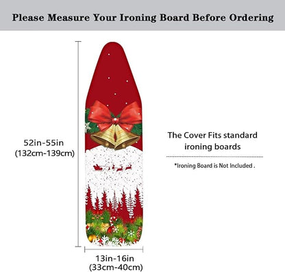 Christmas Bowknot Ironing Board Covers Fits Standard Sizes Ironing Board