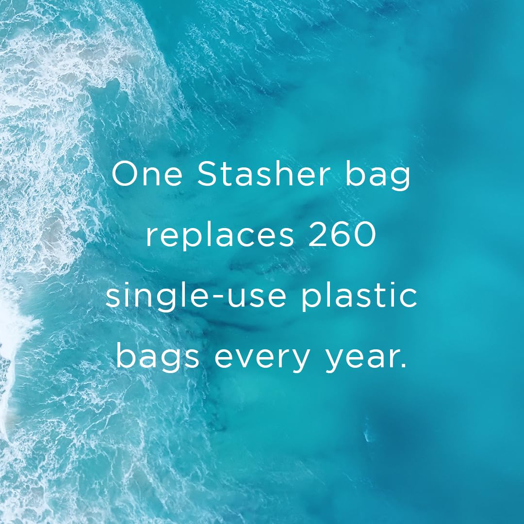 Stasher Premium Silicone Reusable Food Storage Bowl, Clear, Microwave, Sous Vide, Dishwasher, Oven and Freezer Safe, BPA Free, Leak-free, Eco-friendly, 4-Cup Bowl
