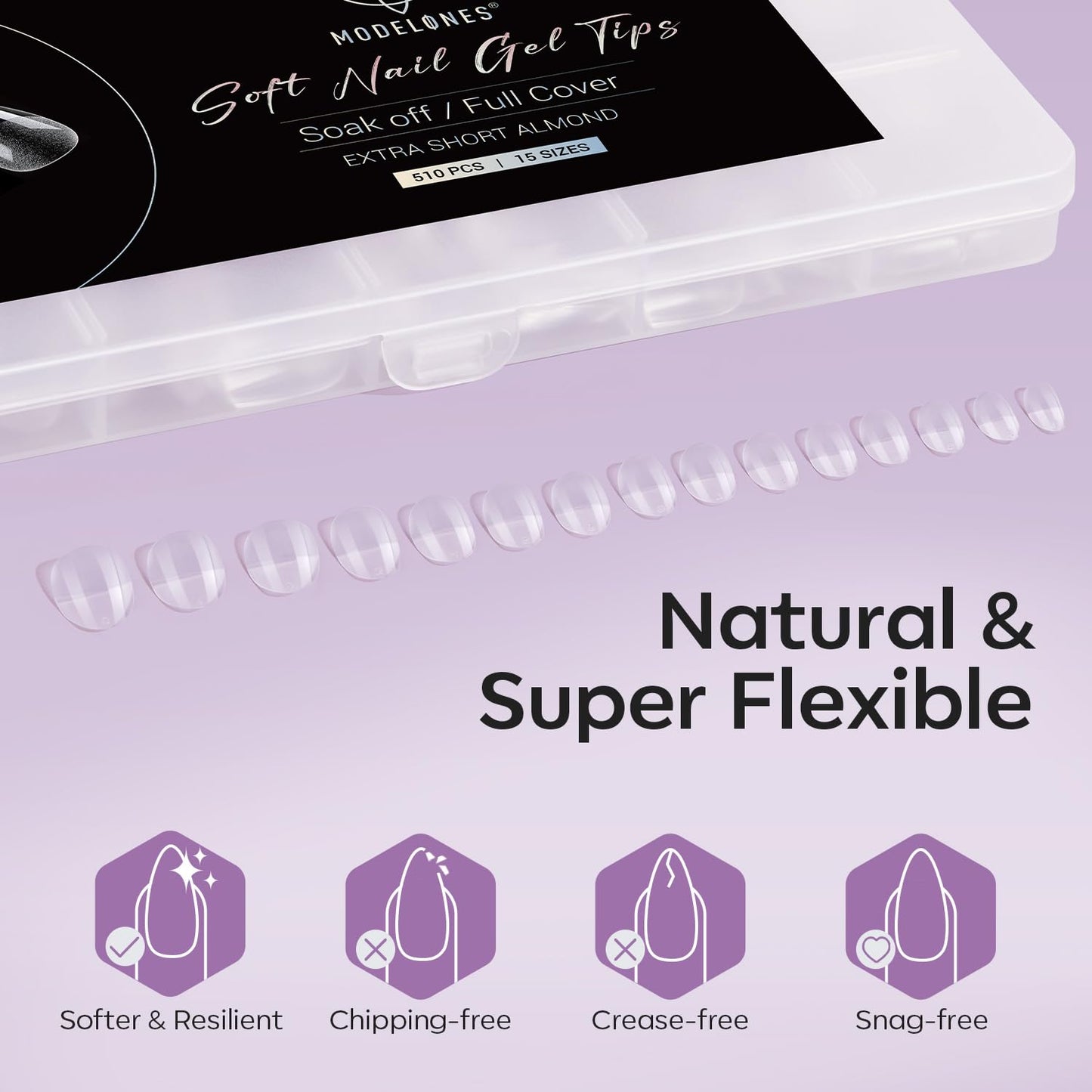 modelones 9 in One Gel Nail Glue Brush On Nail Glue 15 ml for Tips, Rhinestones, Base Coat, Blooming Art Gel Kit for Press on Nails Acrylic Tips U V Lamp Needed 2Pcs