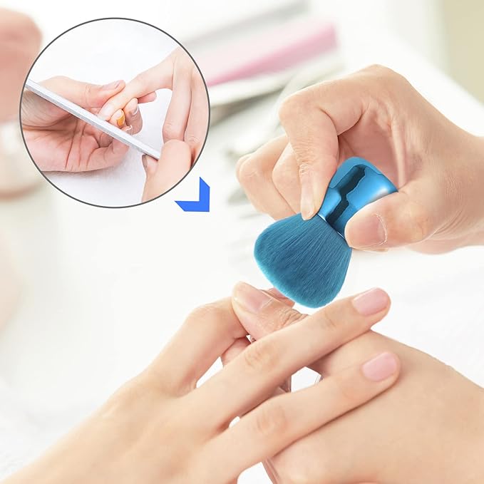 Vaincre Nail Art Dust Powder Remover Brush, Soft Nail Art Dust Cleaner Brush