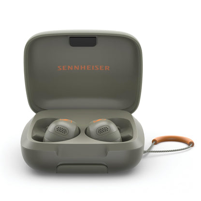 Sennheiser Momentum Sport - Earbuds with Sport Sound Tuning and Adaptive ANC, Secure Fit, 24-Hour Battery Life, Fitness Tracker for Body, Olive