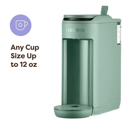 Keurig K-Mini Mate Single Serve K-Cup Pod Coffee Maker, Brews Up to 12 oz Cup, Compact Portable Coffee Machine for Small Spaces, Great for Dorms & Offices, Glamping Green