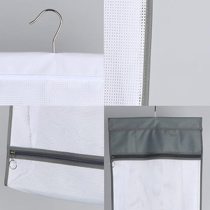 Jelier Hanging Mesh Laundry Basket, Collapsible Fabric Laundry Hamper