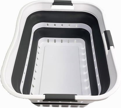 SAMMART 42L Collapsible Plastic Laundry Basket