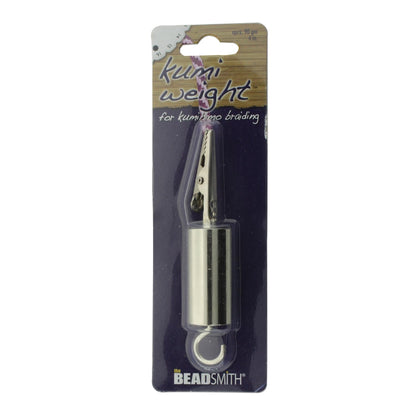 The Beadsmith Kumi Lite Weight, 90gm (3.1oz), with Alligator Clip, Use When Creating Kumihimo Braids, for Consistent Tension When Braiding