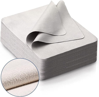 100 PCS Glasses Clean Cloth Suede, Lens Clean Cloth