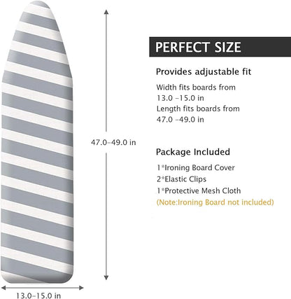 SheeChung 49"x15" Ironing Board Cover and Pad -