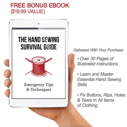 CraftLab Sewing Kits Mini Travel Sewing Kit - Portable Emergency Set with Needles, Thread, Scissors