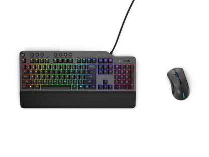 Lenovo Legion M410 Wireless RGB Gaming Mouse – 6 Button Palm Grip Mouse with 16,000 DPI, 53 Hour Rechargeable Battery, 2-Zone RGB Lighting, NVIDIA Reflex Compatible
