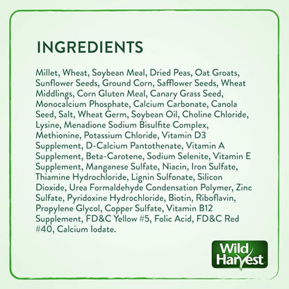 Wild Harvest Universal Blend for Medium and Large Birds, 10 Pounds | Fortified Nutrition | Pack of 2