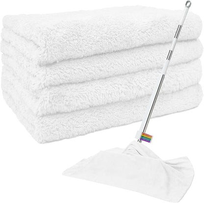 4 Pcs Extra Large Microfiber Cleaning Cloth, Lint and Streak Free