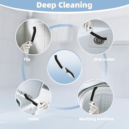 Scrub Brush Set, Heavy Duty Scrub Brushes Crevice Cleaning Brush