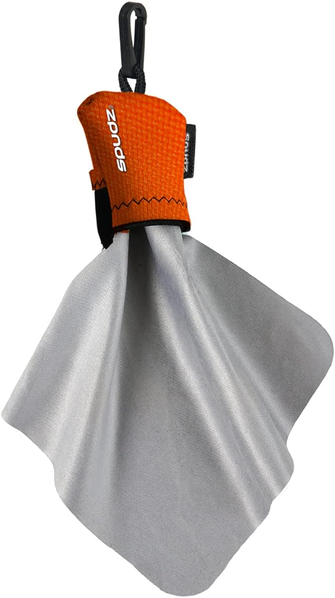 SPUDZ Ultra Microfiber Lens Cleaner – Closable Pouch, Washable –