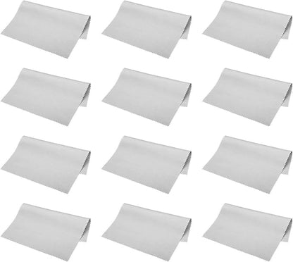PATIKIL Eyeglass Microfiber Cleaning Cloth 7"x6", 12 Pack Glasses Cleaning