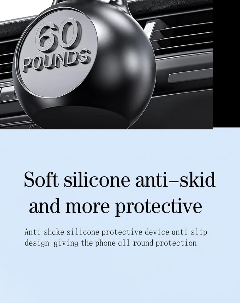 Phone Holders for Your Car with Metal Hook Clip, Air Vent Cell Phone Stand Car Mount, Universal Automobile Cradle Fit