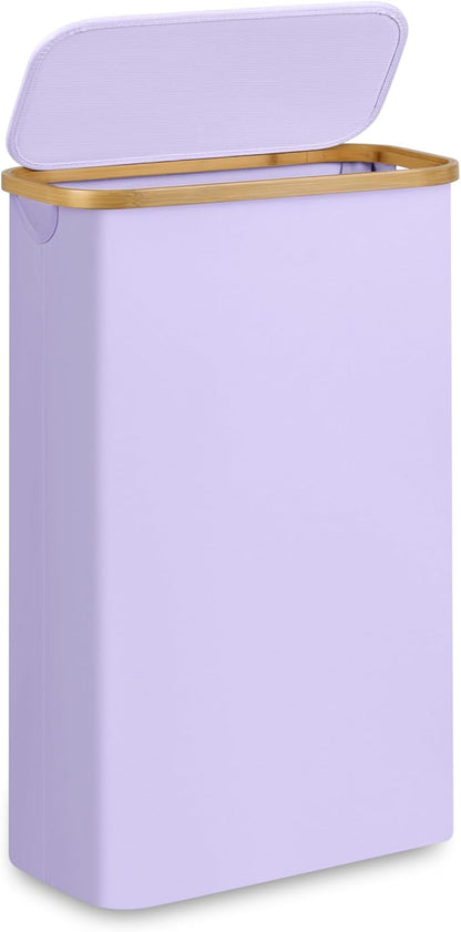 Slim Laundry Basket, 60L Laundry Hamper