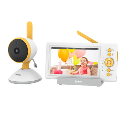 JouSecu Baby Monitor No WiFi, 5" 720P HD Screen Baby Monitor with Camera and Audio with 30hrs Long Battery Life, Baby Camera Monitor Two-Way Talk, VOX, Infrared Night Vision, Temperature Monitoring