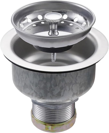 ZM Kitchen Sink Stainless Steel Deep Locking Basket Strainer