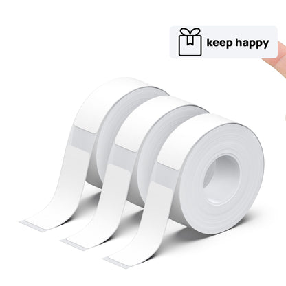 POLONO Genuine P31S Label Maker Tape, Adapted Label Print Paper, 14x40mm(0.55"x1.57"), Label Tape Refill for Home/Office, Compatible with P31S Label Maker, 540 Labels/3 Roll, White