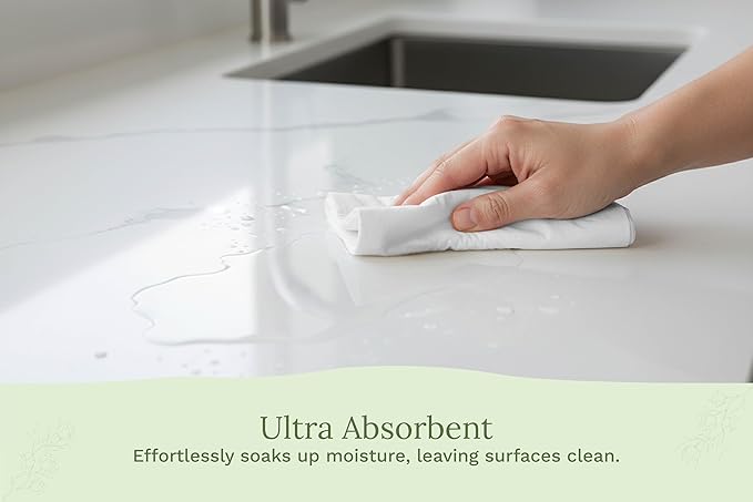 Organic Cotton White Dish Towels