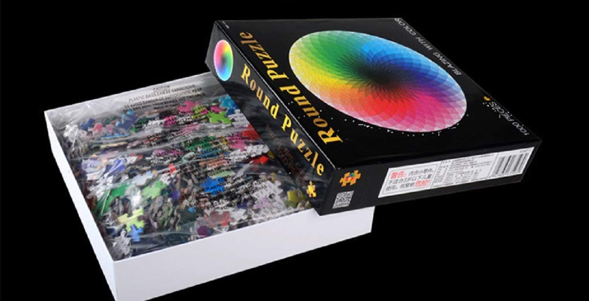 LRRH 1000 PCS Rainbow Palette Jigsaw Puzzle Intellectual Game for Adults and Kids