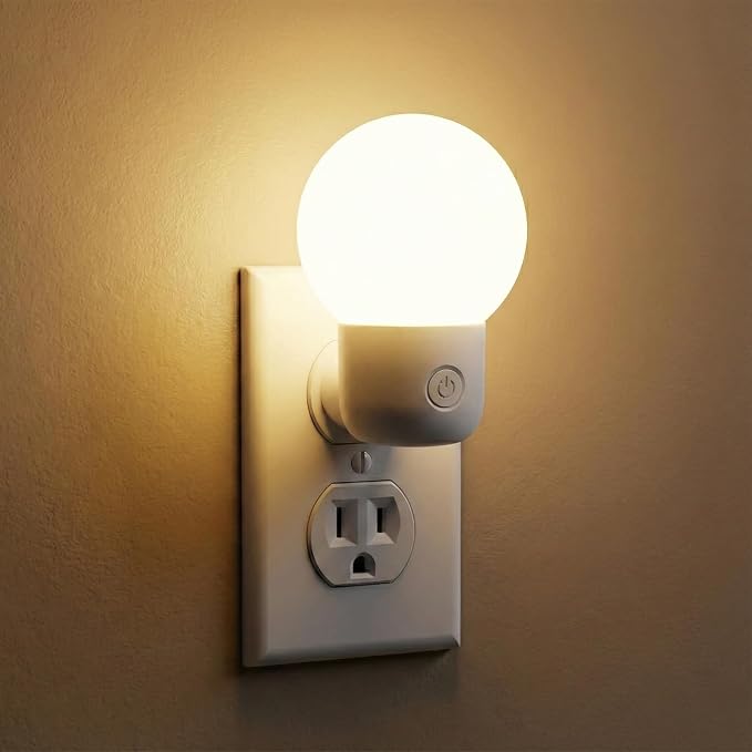LED Night Lights Plug into Wall, Warm White/Cool White Adjustable，Tool Free Setup Plug in Night Light，1W Bright Nightlight for Adults Room Bedroom Bathroom Hallway Kitchen